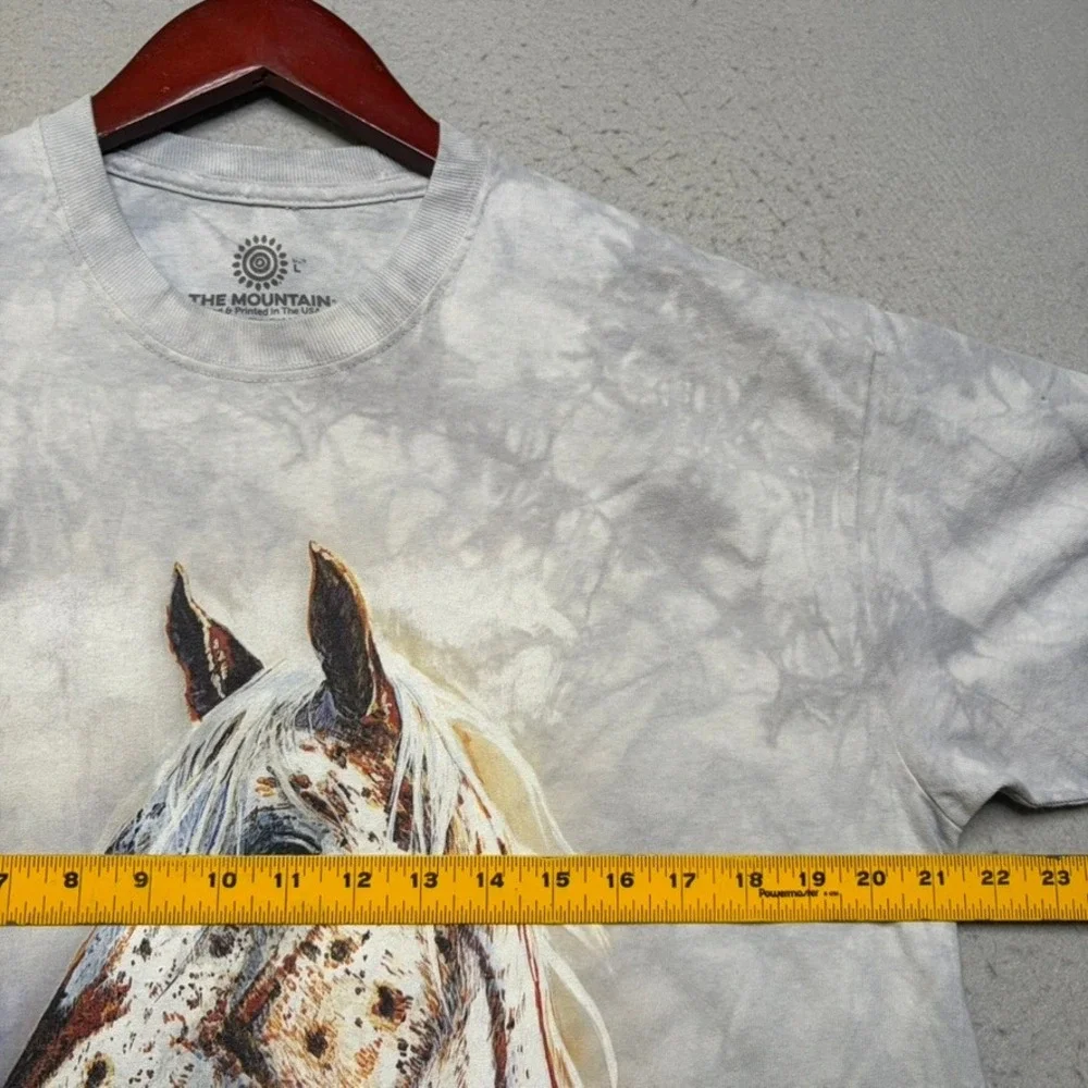 The Mountain T Shirt Mens L Horse Appaloosa Tie Dye Valarie Yost Graphic Tee
